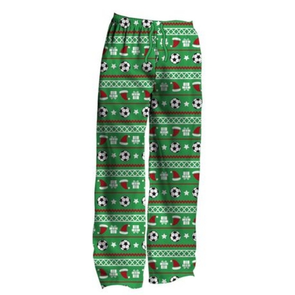 George Other - 2/$15 MEN'S Ugly Christmas Soccer Sleep pants Soccer graphic NWT
